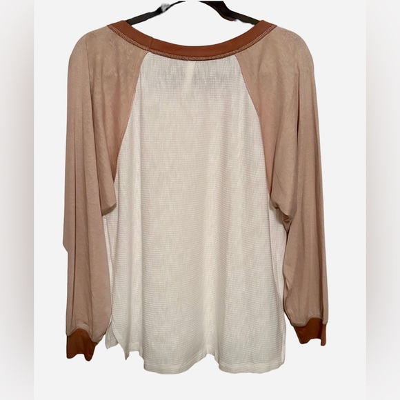 Wishlist S/M Color-block waffle Long Sleeve; NWOT - Picture 3 of 5